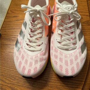 Adidas Women's White and Pink Athletic Shoes